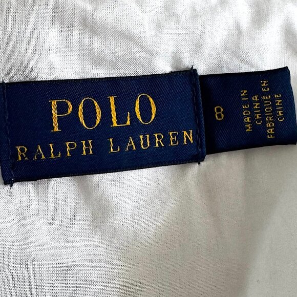 Ralph Lauren Authentic White Long Dress Women Size M - Picture 7 of 10